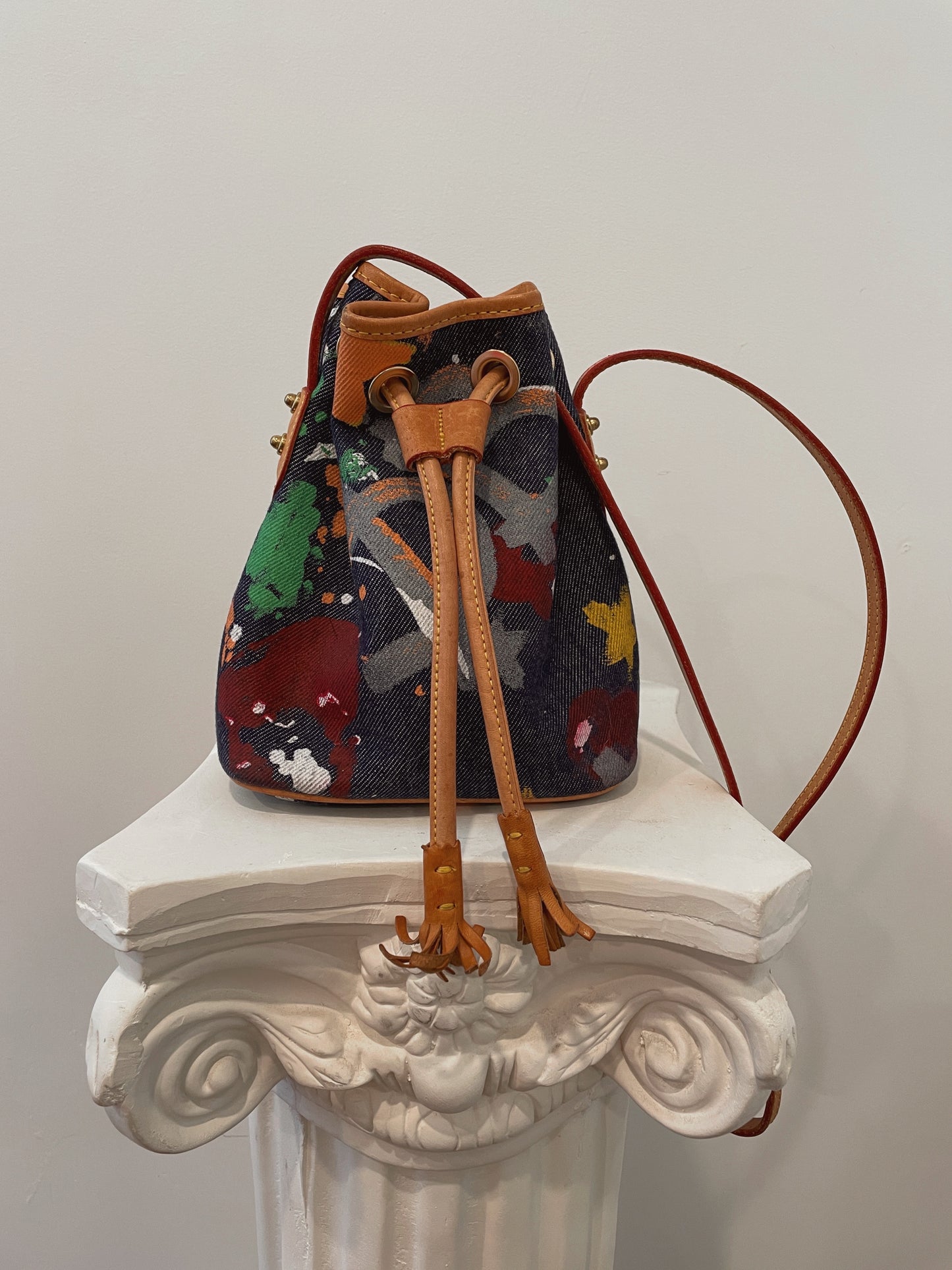 Y2K Dooney & Bourke Graffiti Bucket Bag