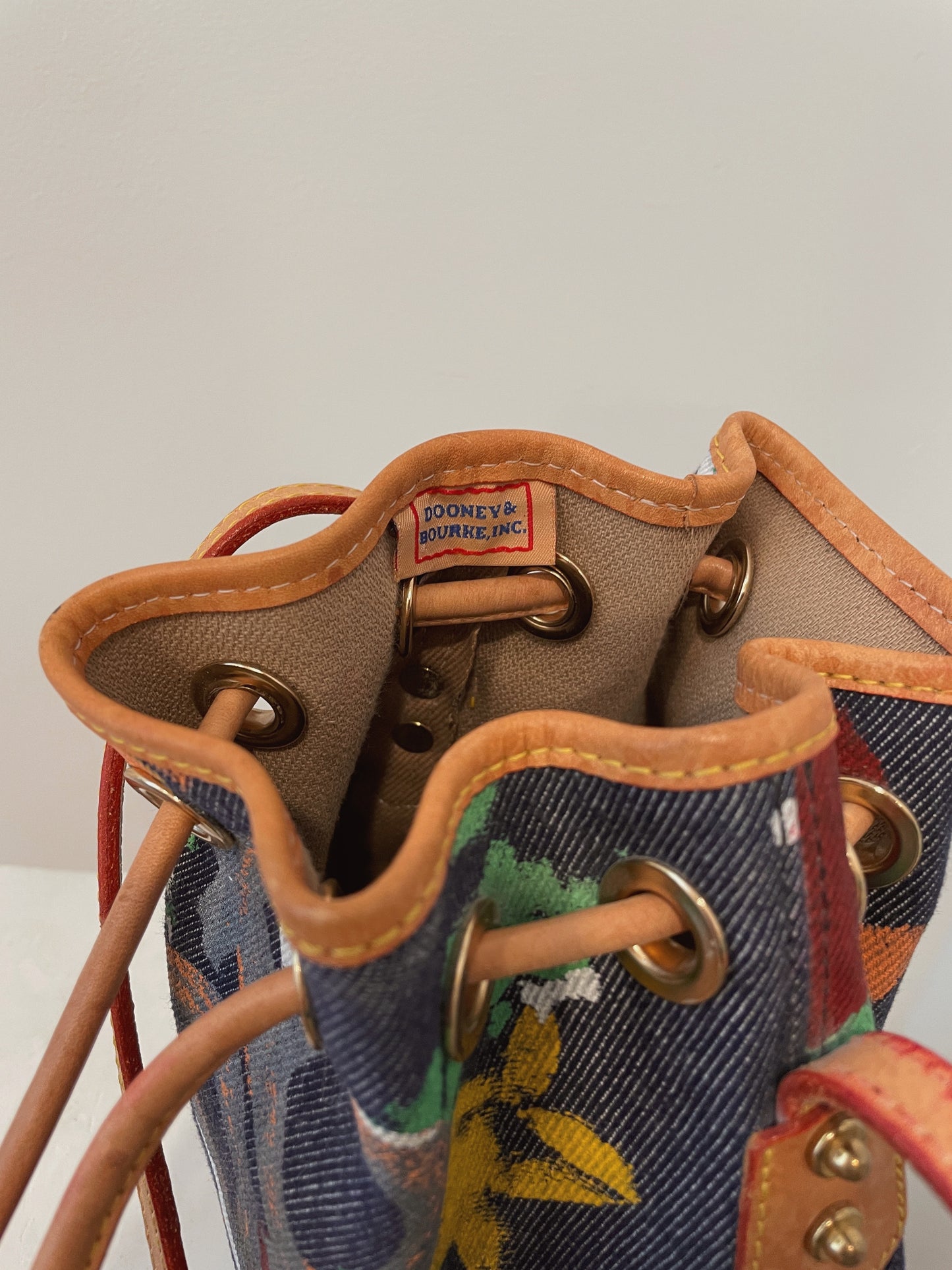 Y2K Dooney & Bourke Graffiti Bucket Bag