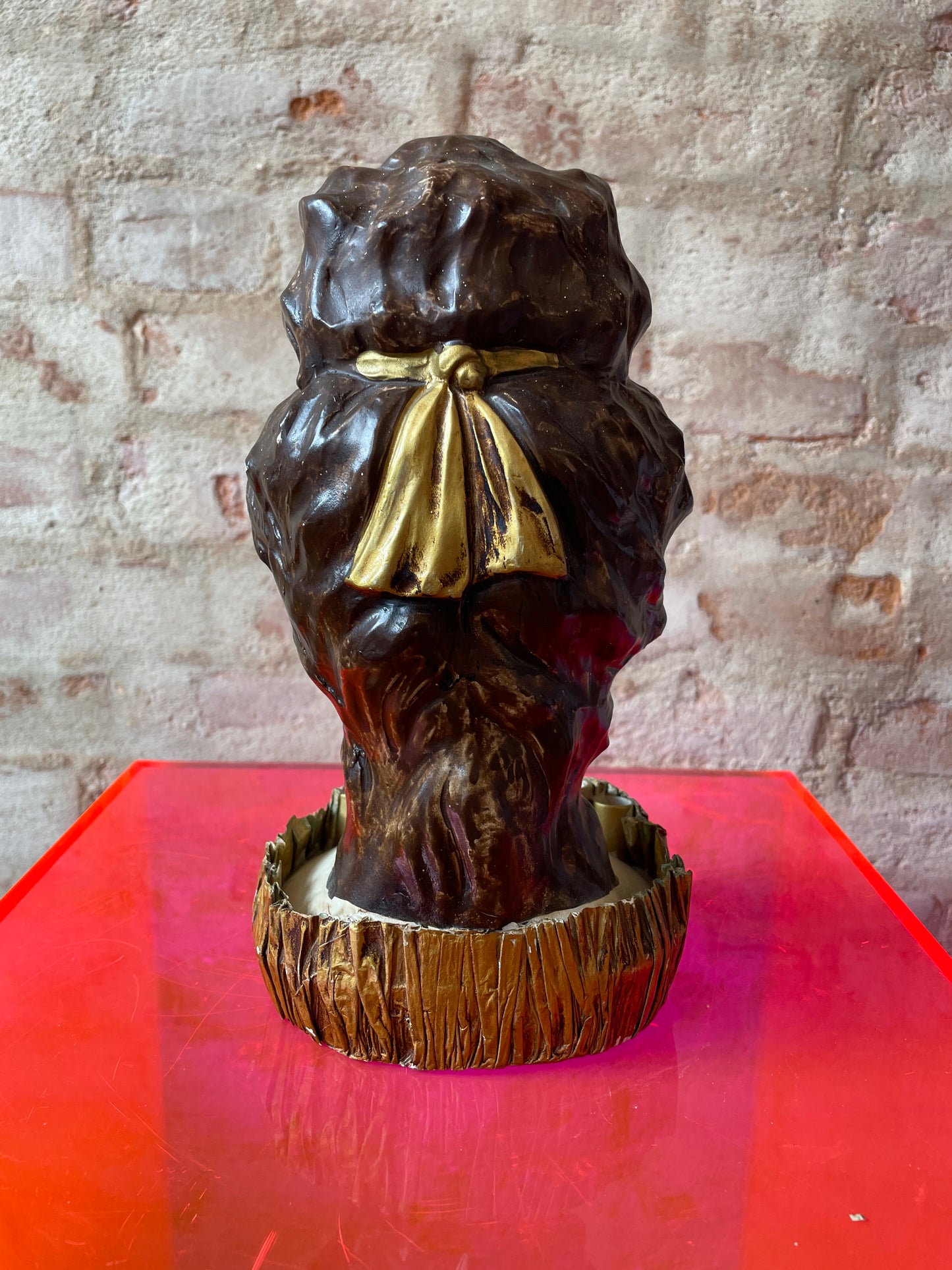 Papier-Mâché Lady Lipstick Holder